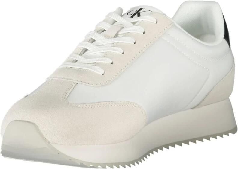 Calvin Klein Sneakers RETRO RUNNER LACE UP NY-SU Vrijetijdsschoen lage schoen veterschoen met zij CK-logo