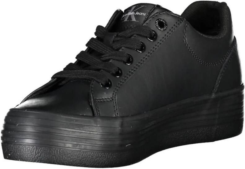 Calvin Klein Zwarte Polyester Sneaker met Contrasterende Details Black Dames - Foto 3