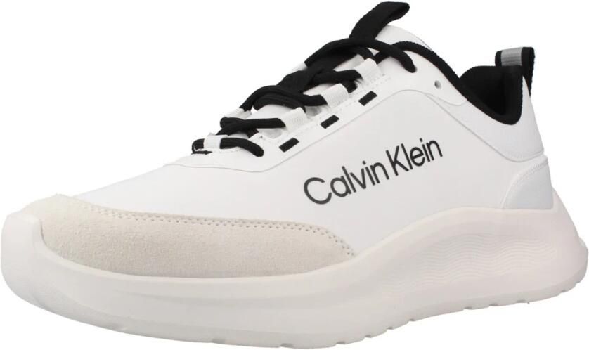 Calvin Klein Sneakers laag 'ESS' zwart wit wolwit