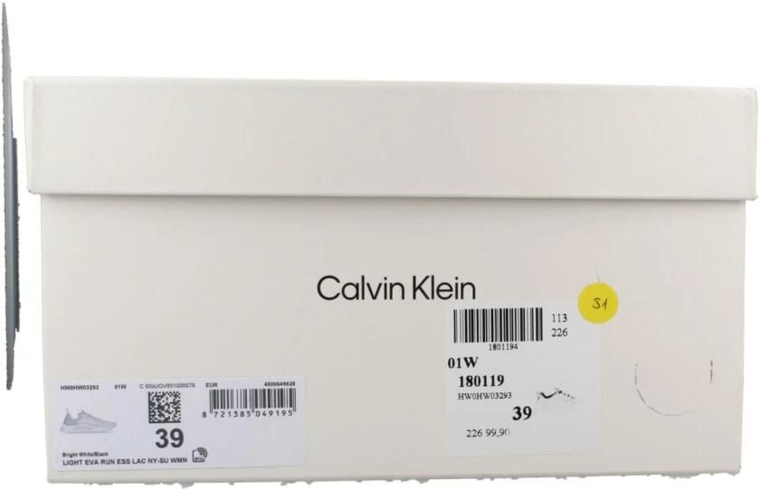 Calvin Klein Sneakers laag 'ESS' zwart wit wolwit - Foto 9