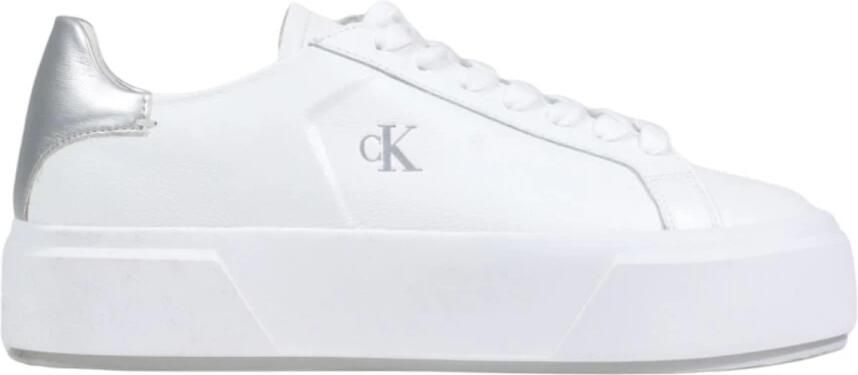 Calvin Klein Leren sneakers met veters en rubberen zool