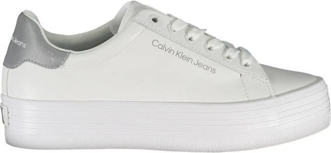 Calvin Klein Witte Platform Sneaker met Logo Print - Foto 3