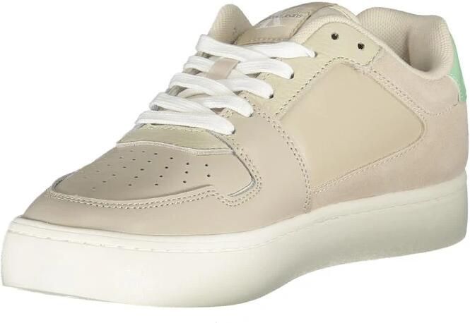 Calvin Klein Sportieve Beige Sneakers met Contrastdetails Beige