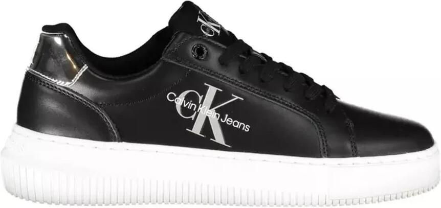 Calvin Klein Zwarte Sneaker van Hoogwaardig Polyester met Contrasterende Details Black Dames - Foto 3