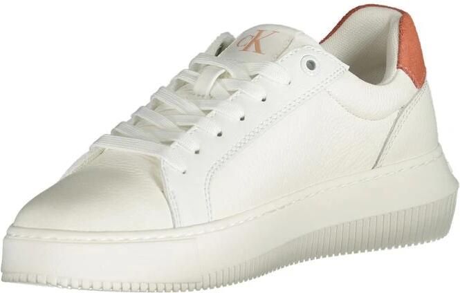 Calvin Klein Witte polyester sneakers met ademend ontwerp White Dames