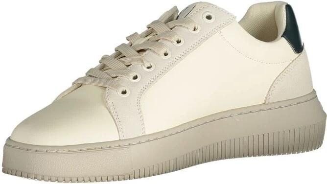 Calvin Klein Witte polyester sneakers met veters print contrastdetails logo - Foto 2
