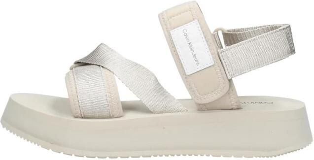 Calvin Klein Sandalen met klittenbandsluiting en elastiek - Foto 4