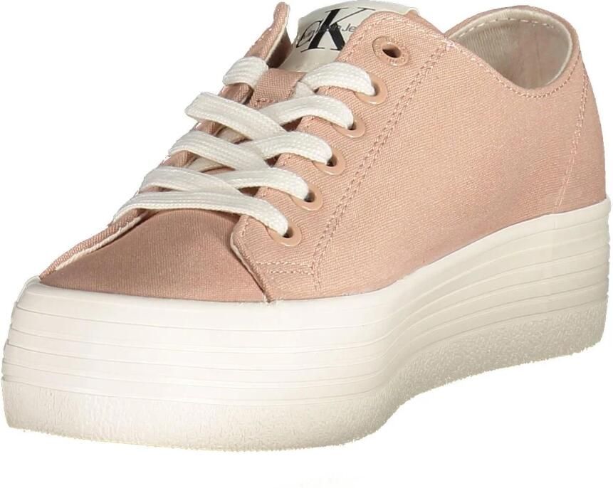 Calvin Klein Jeans Vulc Flatform Essent Yw0Yw010300J1 Beige Dames - Foto 3