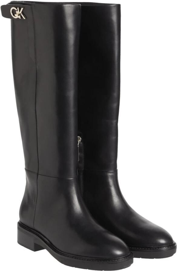 Calvin Klein rubber sole knee boot w hw Zwart Dames - Foto 3