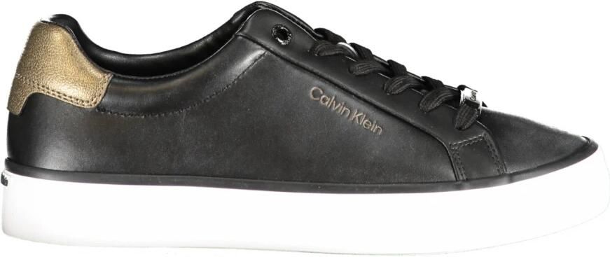 Calvin Klein Sportieve Zwarte Veterschoenen met Contrastdetails en Logoprint Black Heren - Foto 2