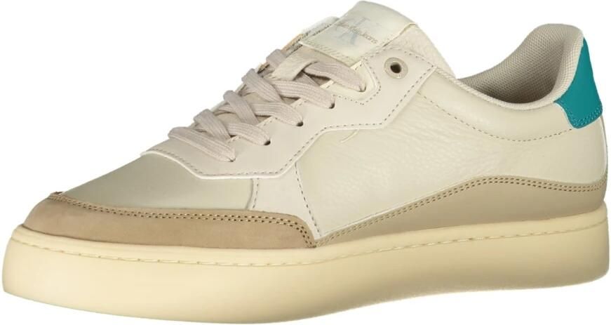Calvin Klein Sportieve Beige Veterschoenen met Logo Print Beige Heren - Foto 3