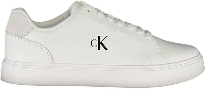 Calvin Klein Witte Leren Heren Sneaker