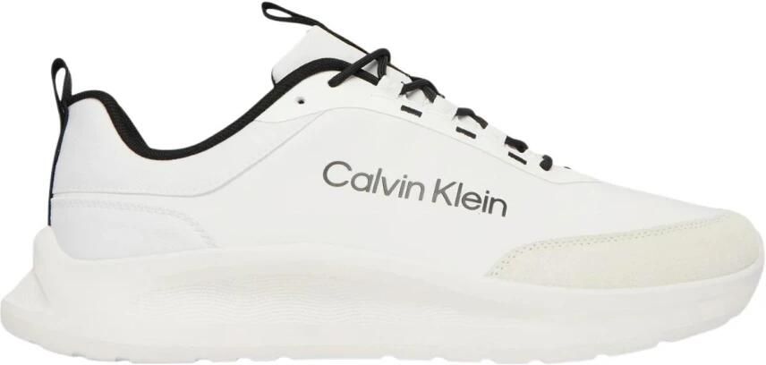 Calvin Klein Sneakers laag 'Essential Lightweight Runner' taupe zwart wit