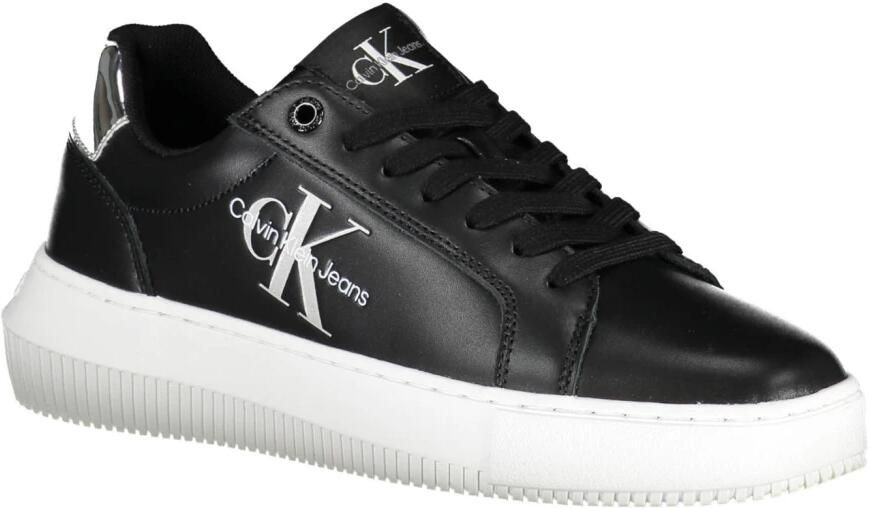 Calvin Klein Zwarte Sneaker van Hoogwaardig Polyester met Contrasterende Details Black Dames - Foto 2