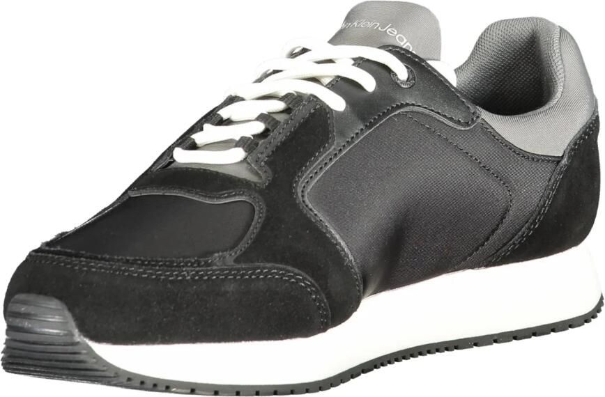 Calvin Klein Sportieve Zwarte Sneakers met Contrastdetails Black Heren