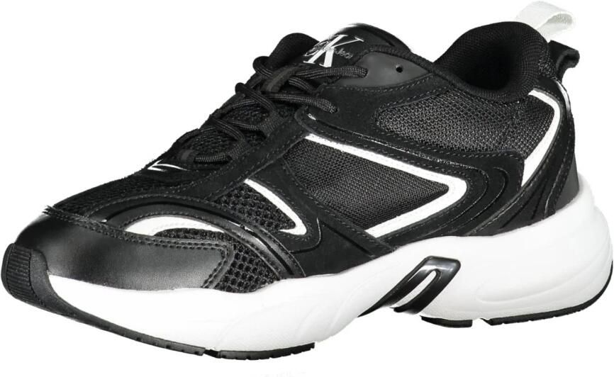 Calvin Klein Sportieve Zwarte Veterschoenen met Contrastdetails en Logoprint - Foto 3