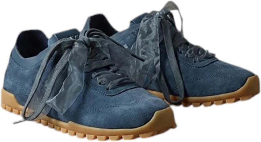 Calvin Klein Suede Organza Runner Sneakers - Foto 3