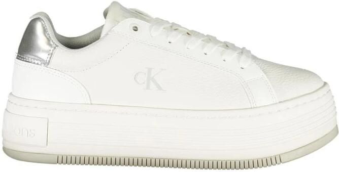 Calvin Klein Witte Polyester Sneaker met Gewatteerde Binnenzool - Foto 2