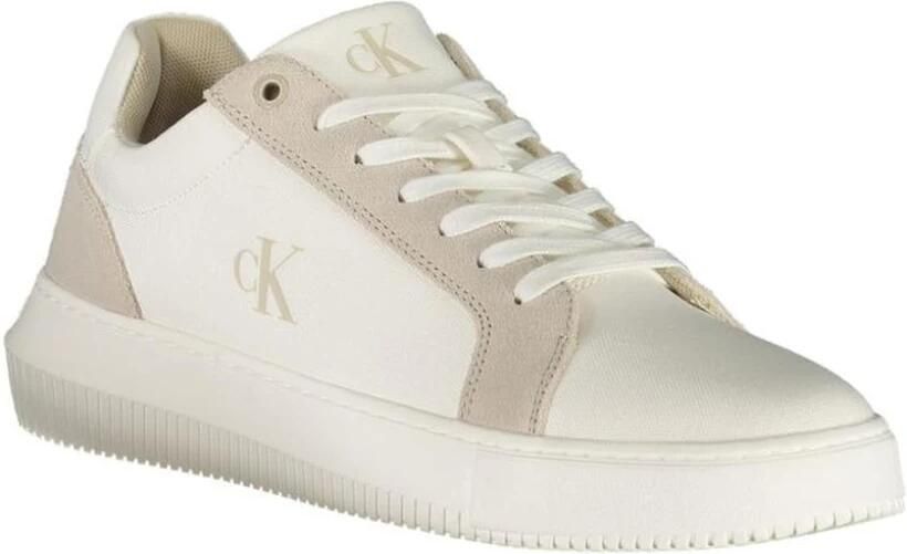 Calvin Klein Sneakers CHUNKY CUPSOLE MG CANVAS halfschoen veterschoen vrijetijdssneaker met zij ck-logo