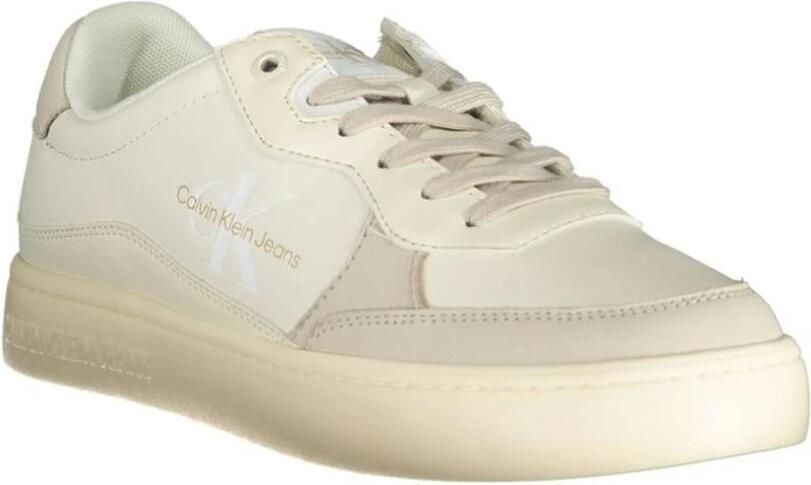 Calvin Klein Jeans Sneakers van leer met reliëflogo model 'CLASSIC CUPSOLE'