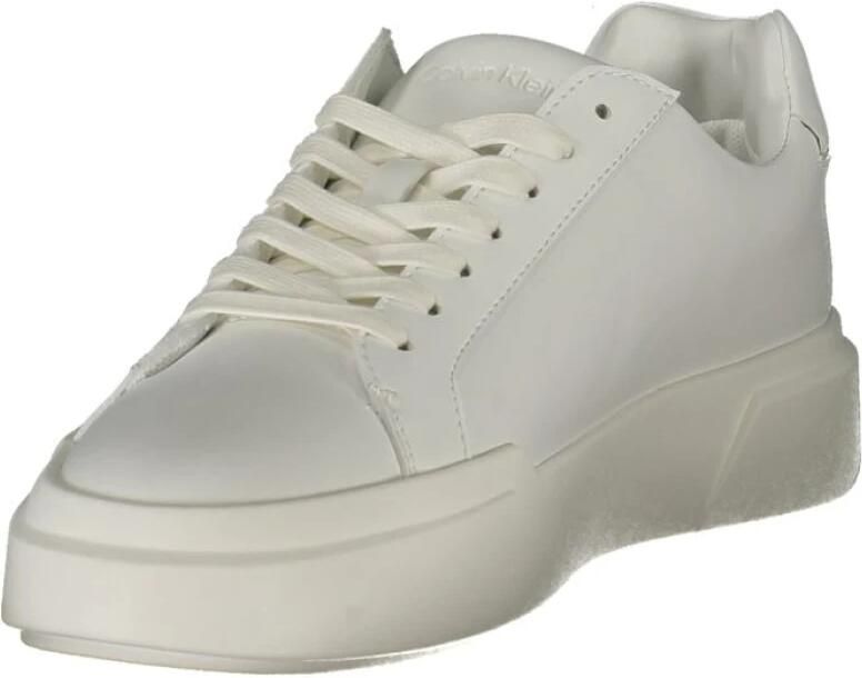 Calvin Klein Witte Leren Dames Sneaker Trendsetter
