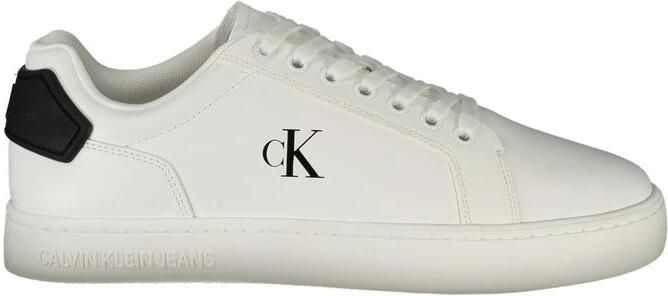 Calvin Klein Witte Leren Heren Sneaker