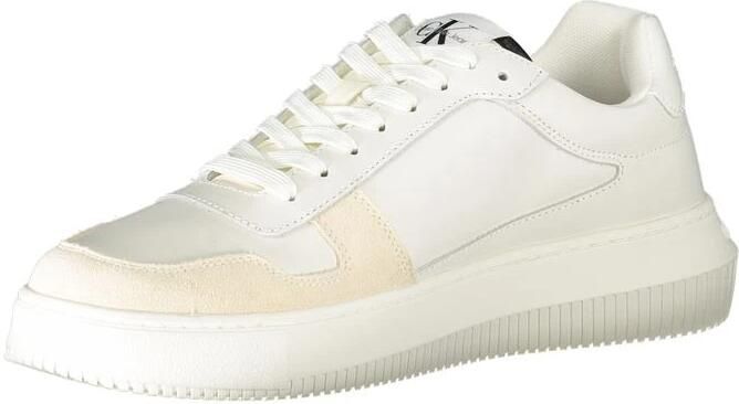 Calvin Klein Chunky Cupsole Mono Heren Schoenen Wit Maat: 45 Leer Foot Locker - Foto 4