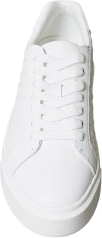 Calvin Klein Witte Sneakers met NYC Grid Patroon