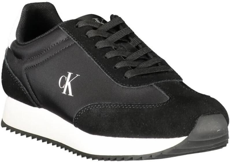 Calvin Klein Sneakers RUNNER LACEUP MG NYLON MIX Veterschoen lage schoen Runner-Sneaker met CK-logo aan de zijkant