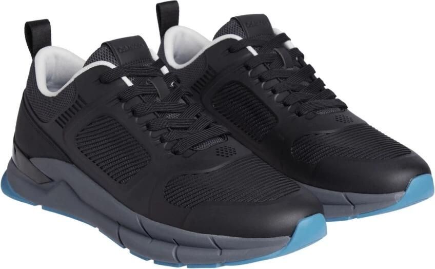 Calvin Klein Zwarte Mesh Sneakers met Veters