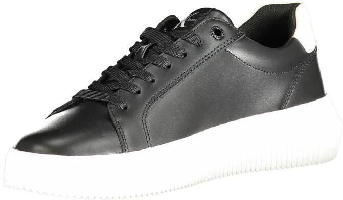 Calvin Klein Zwarte polyester sneakers met contrastdetails - Foto 3