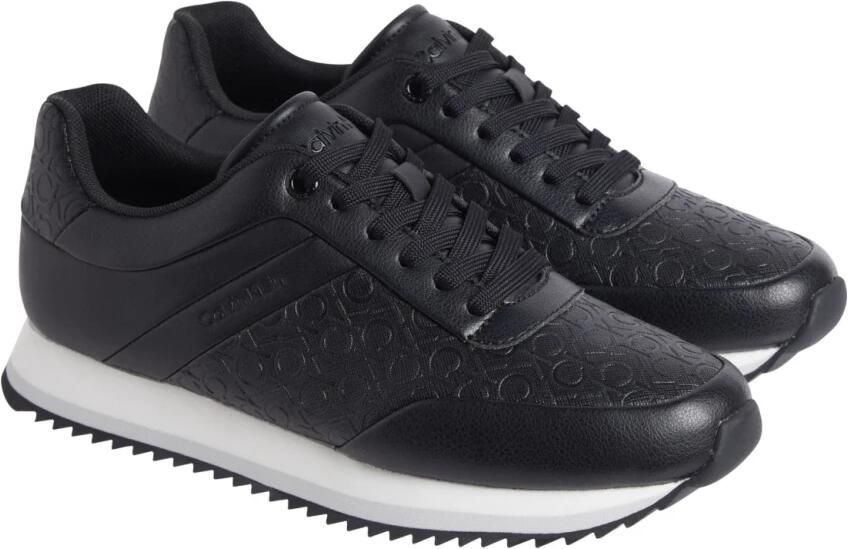 Calvin Klein Zwarte Vetersneakers Black Dames - Foto 3