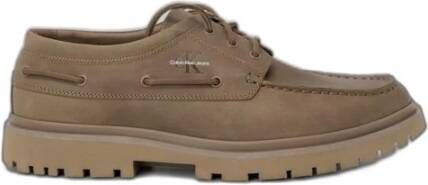 Calvin Klein Casual Leren Jurkschoenen Brown Heren