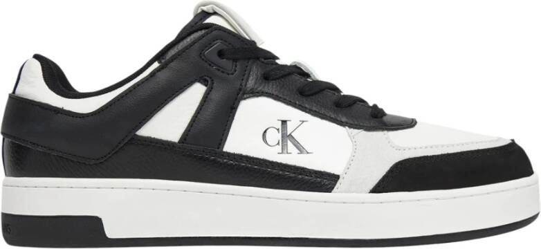 Calvin Klein Sneakers BASKET CUP LOW LACEUP LTH MIX basket-sneaker veterschoen halfschoen vrijetijdsschoen met ck-logo
