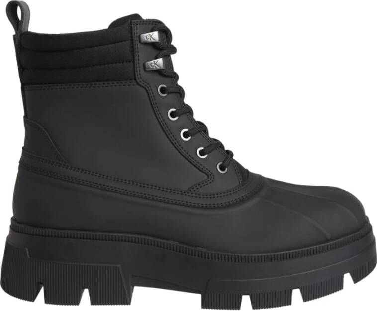 Calvin Klein chunky combat chelsea duck booties Zwart Heren