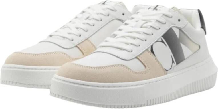Calvin Klein Klassieke Witte Sneakers voor Dagelijks Gebruik Multicolor Heren