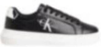 Calvin Klein Chunky Cupsole Mono LTH Sneakers Black Dames