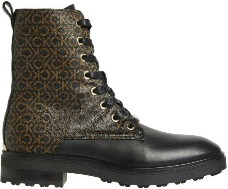 Calvin Klein Cleat Biker Boot Bruin Dames