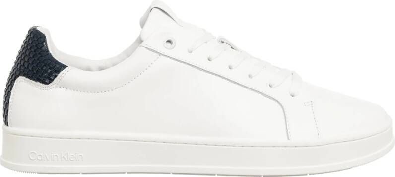 Calvin Klein Effen Vetersneakers White Heren