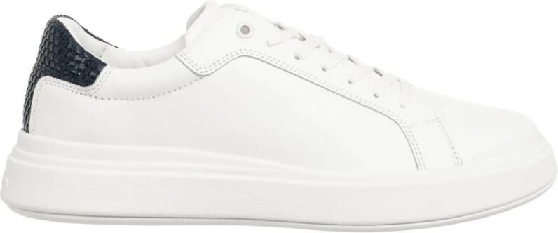 Calvin Klein Effen Vetersneakers White Heren