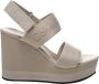 Calvin Klein Elegante Beige Sandalen Gekruiste Banden Beige Dames - Thumbnail 1