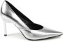 Calvin Klein Elegante Grijze Leren Hoge Hakken - Thumbnail 1