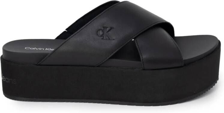 Calvin Klein Jeans Slippers FLATFORM CROSS MG UC