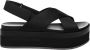 Calvin Klein Jeans 6cm Hak Polyethyleen Dames Sandalen Collectie Black Dames - Thumbnail 1
