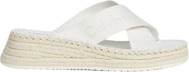 Calvin Klein Jeans Slippers met plateauzool