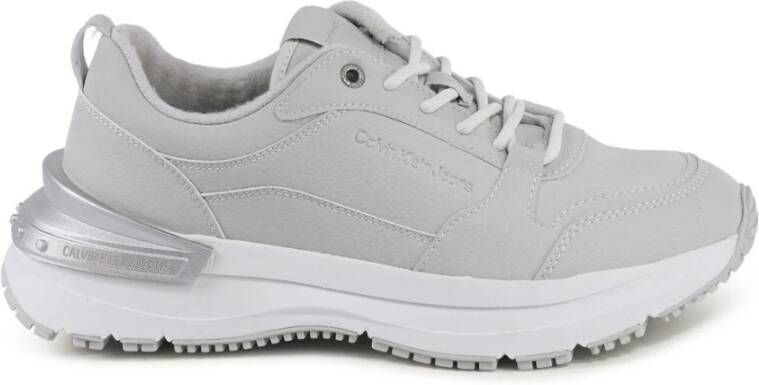 Calvin Klein Grijze Blend Sneakers Stijlvol Comfortabele Pasvorm