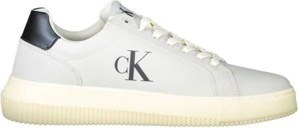 Calvin Klein Sportieve Grijze Sneakers met Printdetails Gray Heren