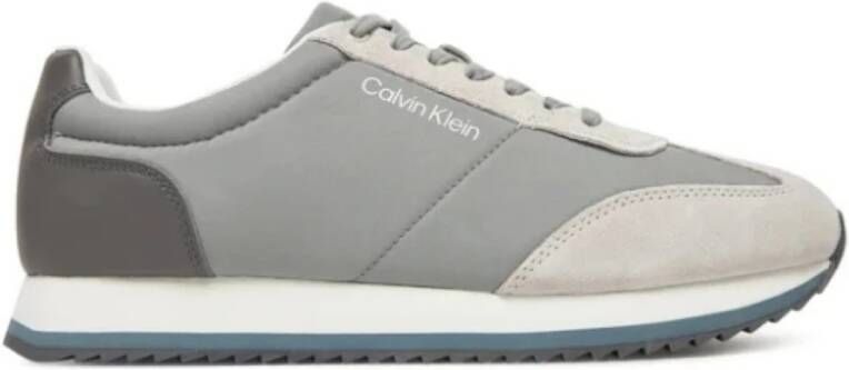 Calvin Klein Grijze Sneakers Sport Stijl