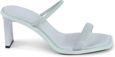 Calvin Klein Groene Leren Sandalen met Hak