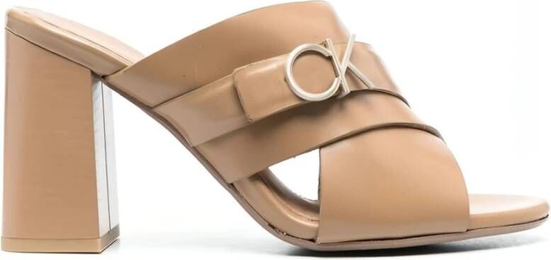 Calvin Klein Heeled Mules Beige Dames